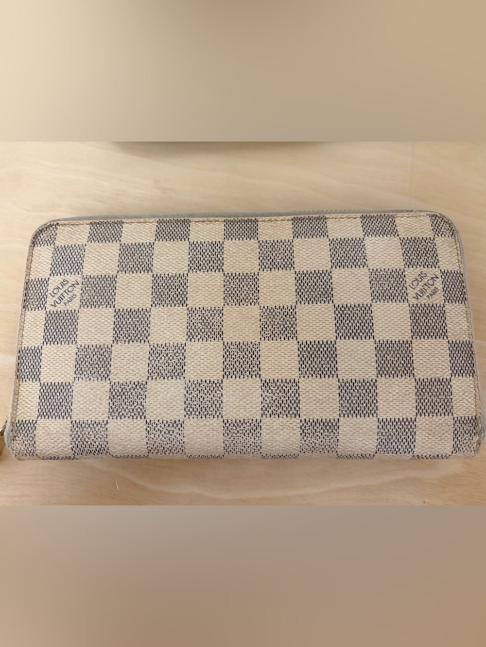 Louis Vuitton Damir Leather Zip Wallet with COA